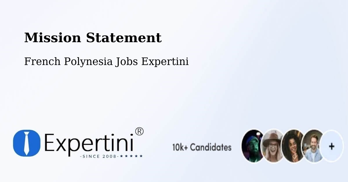 Corporate Mission – Toamara - French Polynesia Jobs Expertini